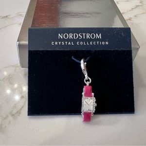 NWT Vintage Nordstrom Crystal Collection Rhinestone Pink Watch Charm